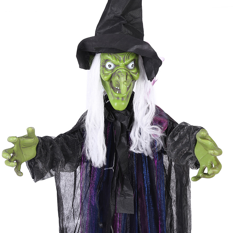 万圣节道具恐怖声控发声鬼叫吊鬼骷髅巫婆恐怖鬼鬼屋装扮吊鬼整蛊