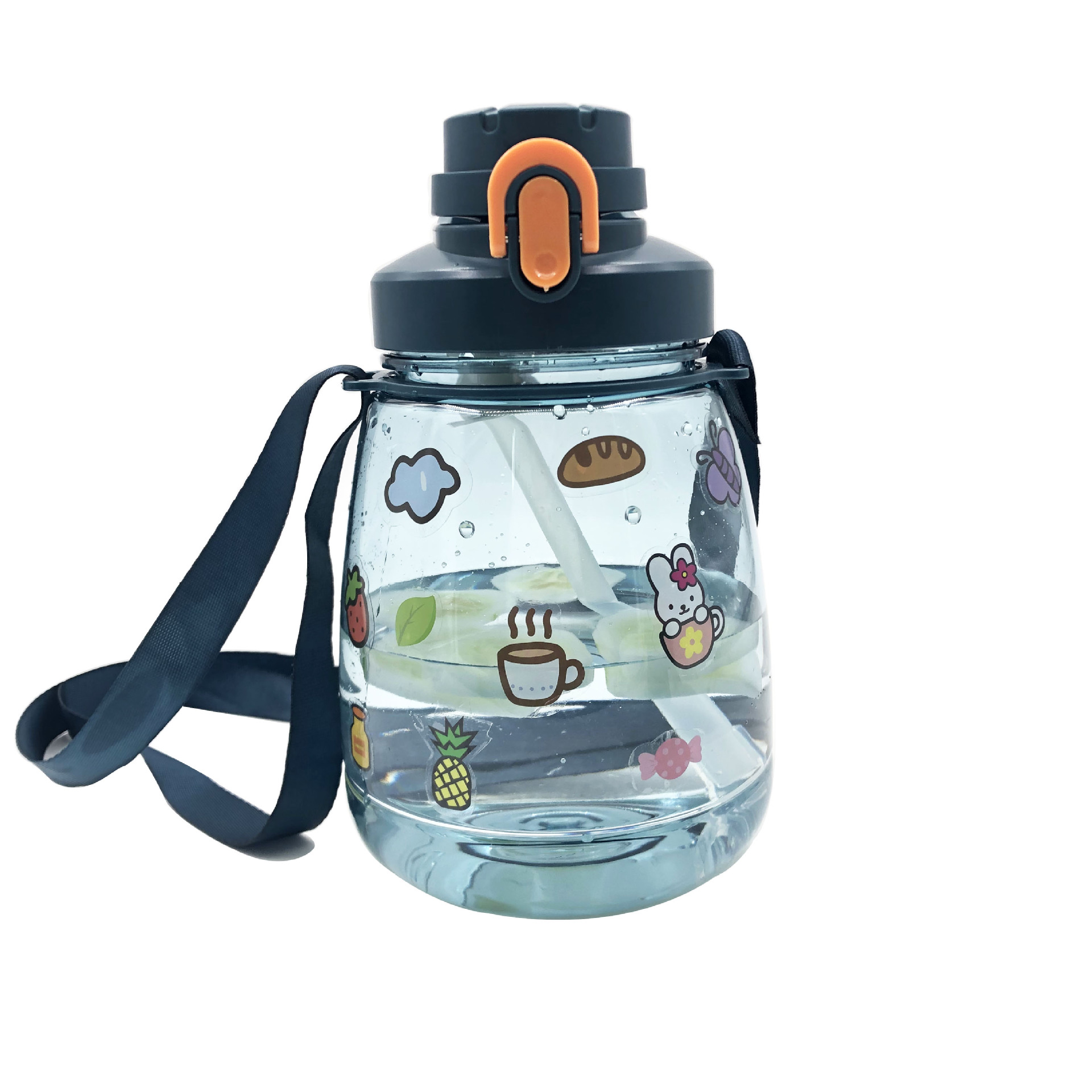 1300ml网红大肚水杯便携水壶弹跳太空杯