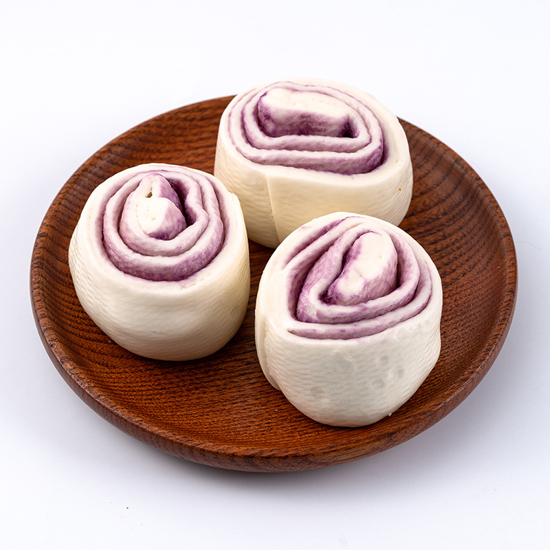 新发现 奶香紫薯卷早餐卷子速冻包点半成品批发 500g/包