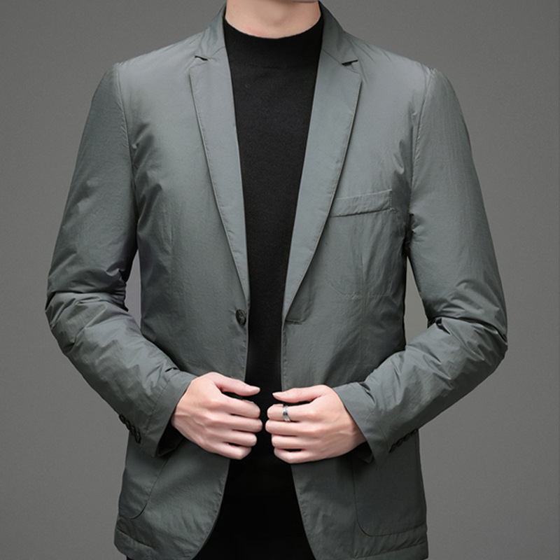 罗蒙西装外套男2022春夏季单西夹克上衣中青年男士商务休闲小西服