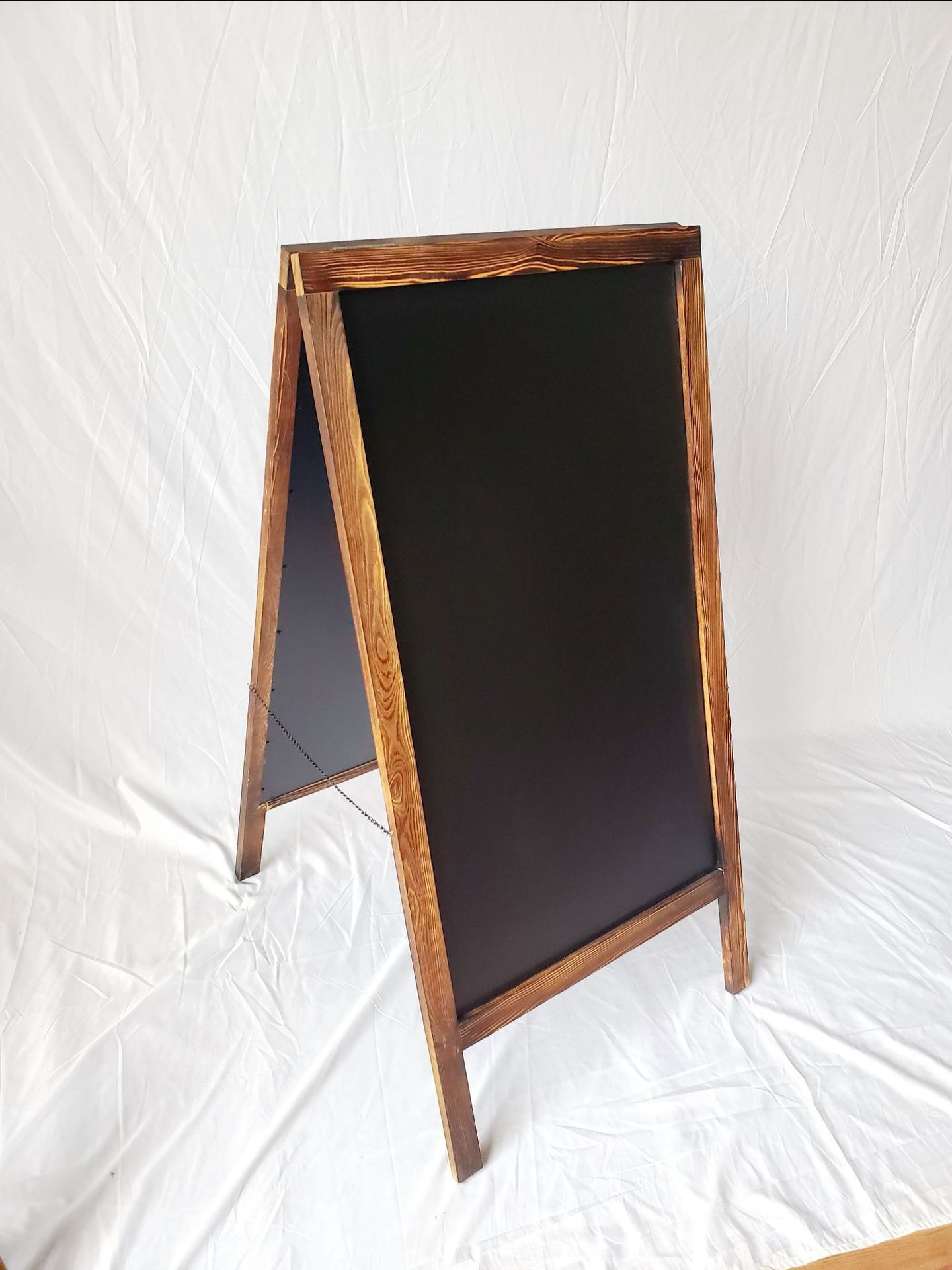 松木黑板展示架双面写字木质黑板广告牌酒吧咖啡厅花艺工作室