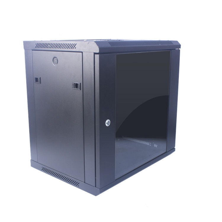 15u小机柜 19寸壁挂式机柜 钢化玻璃门可拆装网络墙柜 4u-15u