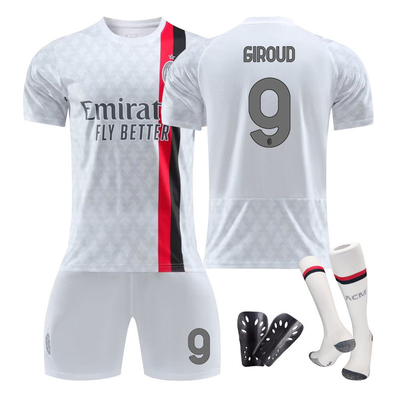 ac米兰球衣2324客场儿童学生大人训练运动队服团购男女套装足球服