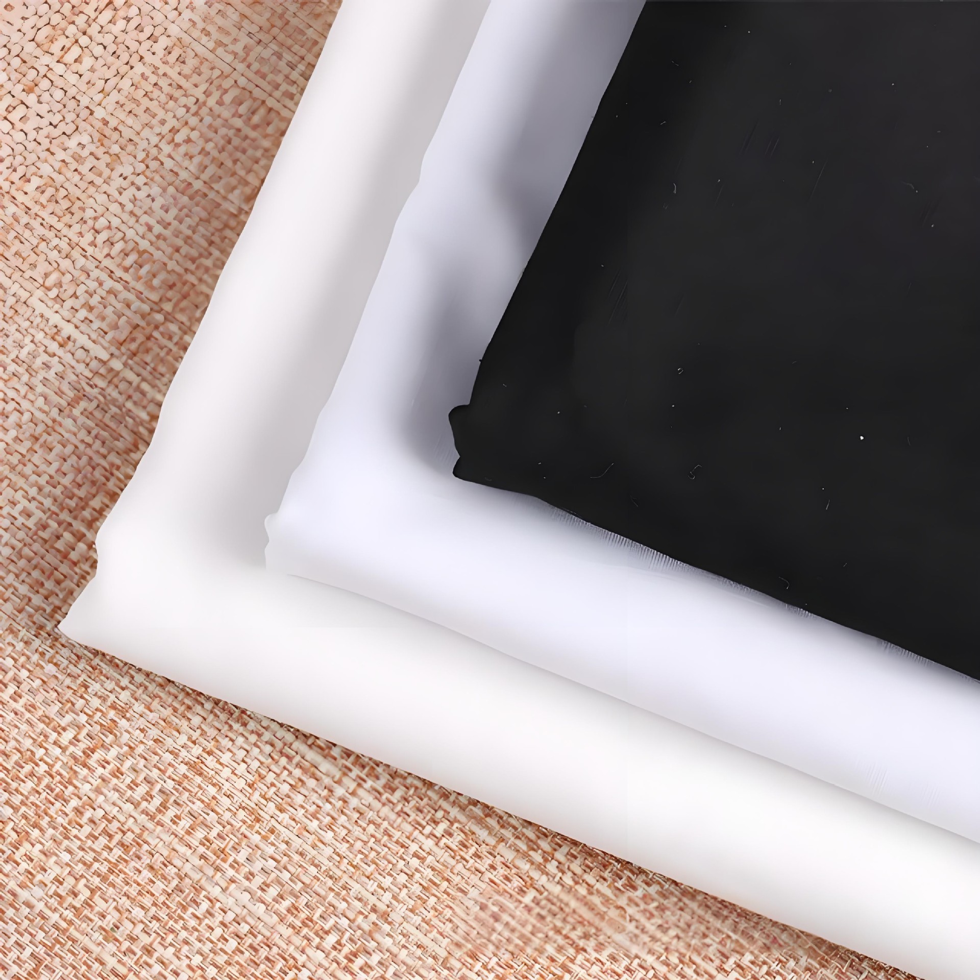 白坯布白色涤棉面料的确良布纯白布衬衣面料画布立体裁剪练习布料