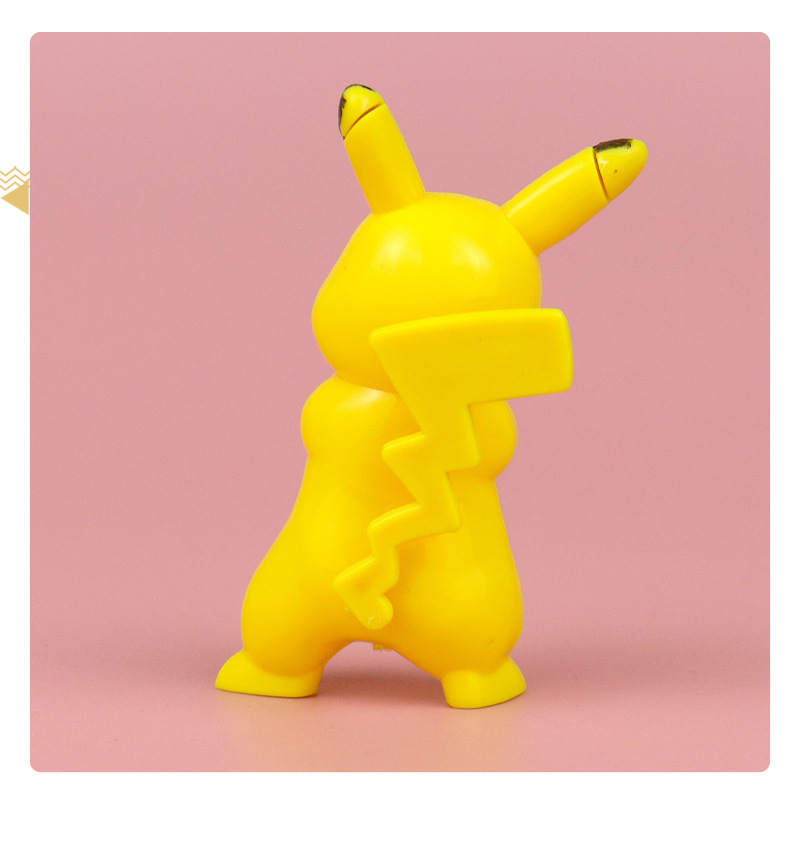 塑料轻款6只装皮卡球卡通迷你玩具公仔宠物精灵儿童生日蛋糕摆件