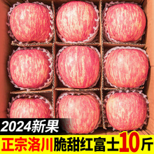 陕西洛川苹果水果新鲜10斤正宗当季红富士脆甜冰糖心整箱应季包邮
