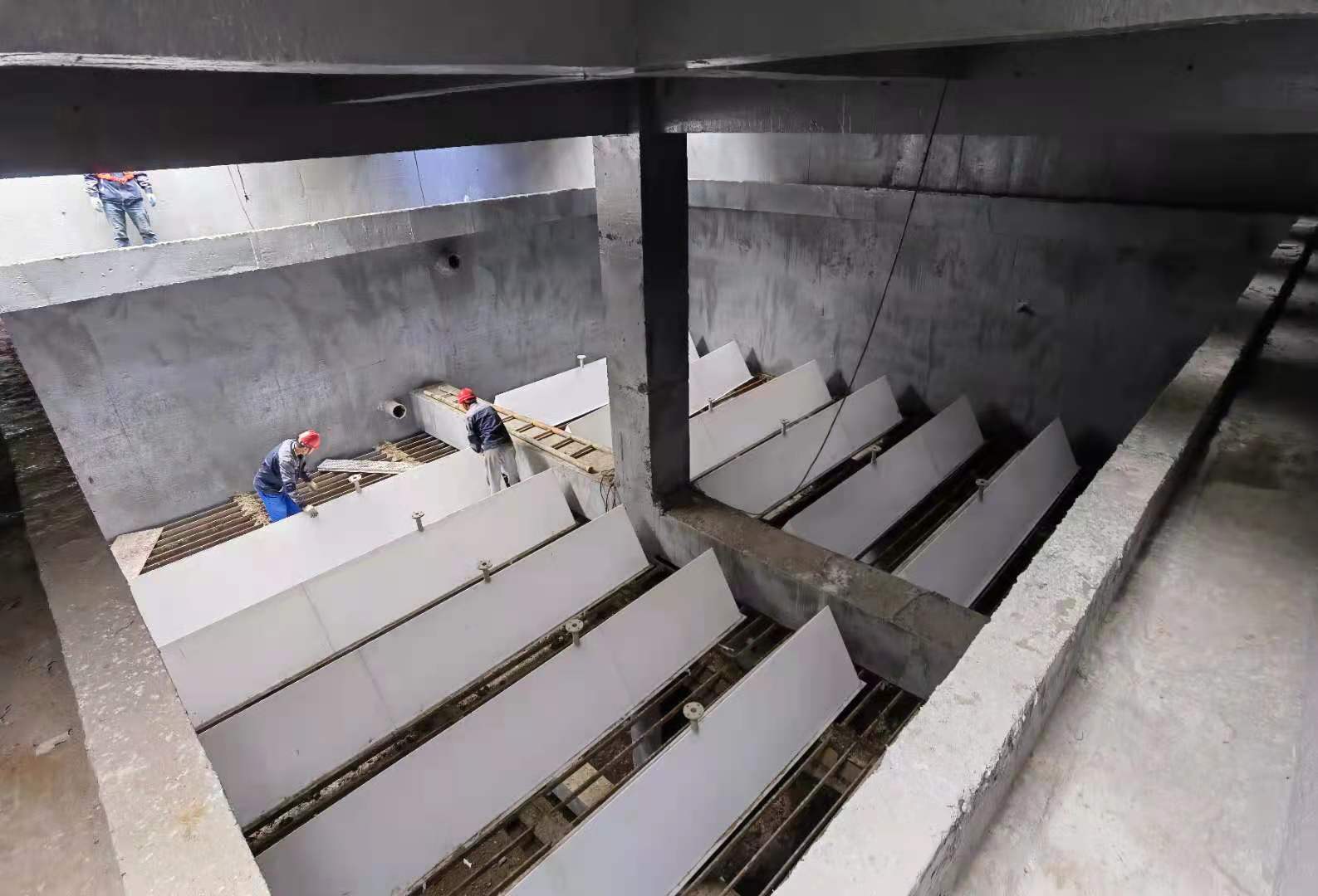 uasb三相分离器 聚丙烯三相分离器 厌氧罐配件塑料卧式三相分离器