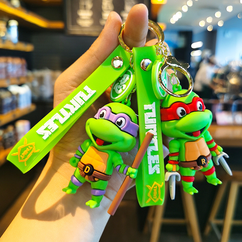 New Ninja Turtle Doll Keychain Pendant Couple Small Gift Car Pendant Yiwu Wholesale of Small Articles