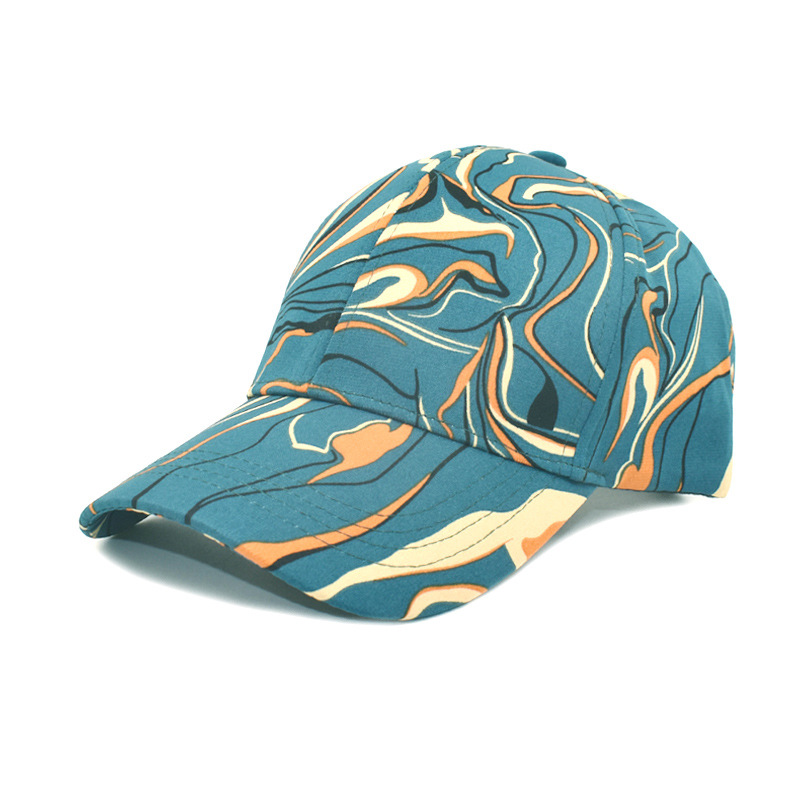 Spring and Summer New Colorful Baseball Cap European and American Men and Women Fashion Colorblock Peaked Cap Foreign Trade Outdoor Fashion Hat