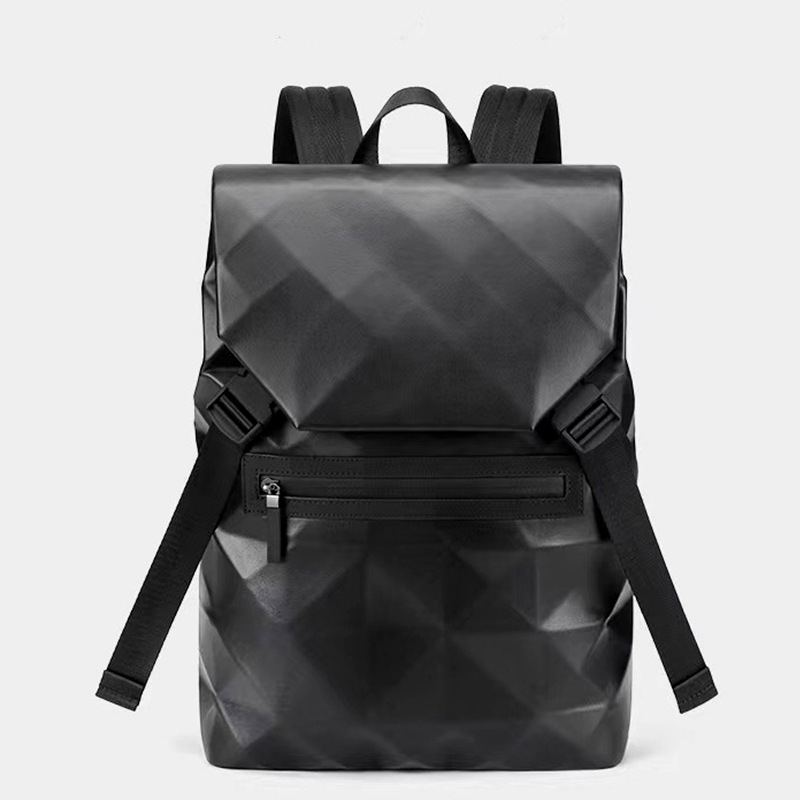 New Fashion Men's Backpack Large Capacity Business Backpack Men's Commuter Bag Flip Backpack Student Schoolbag Men