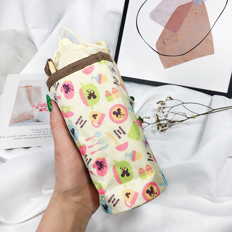 小清新加厚束口密封手提水壶套杯子保冷保温套防烫隔热杯套保护套