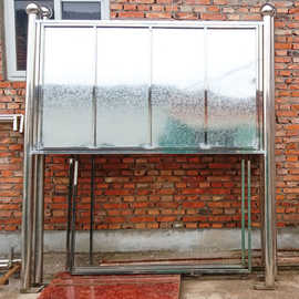 医院工地公园不锈钢河道焊接成型安全信息宣传栏公告牌展示牌展架