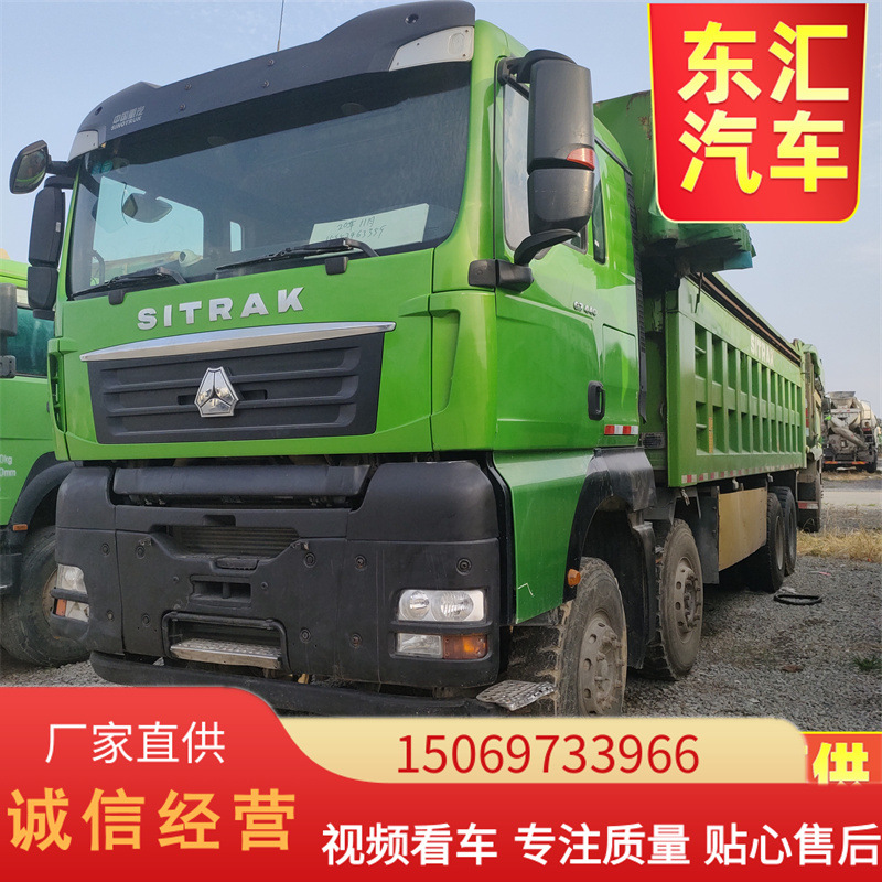 常年二手13米标箱低平板半挂车 出口13米后翻自卸平板半挂车市场