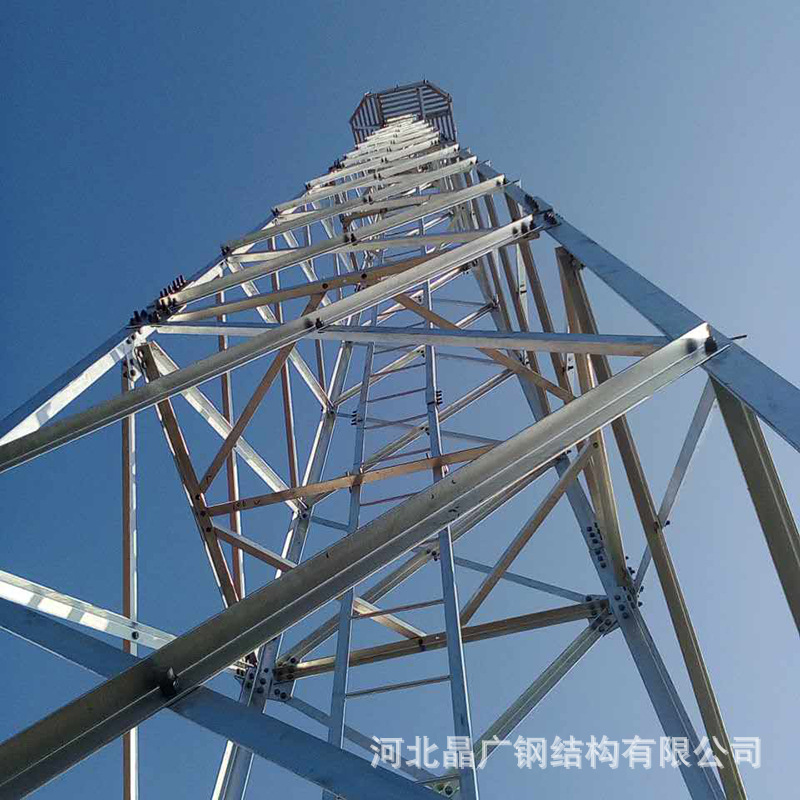 0成交0吨厂家供应钢结构避雷线塔 角钢单管避雷针铁塔 高层建筑钢管