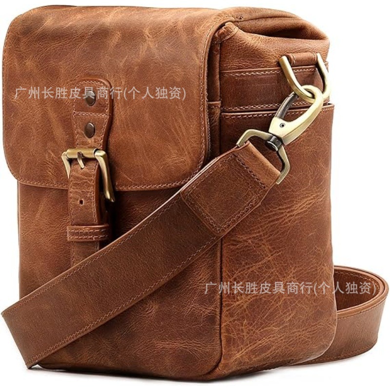 跨境真皮男女通用相机邮差保护包 旅行户外多功能舒适防震相机包