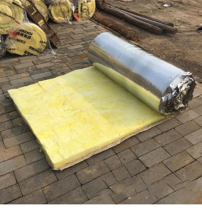 玻璃棉卷毡养殖大棚厂房纤维棉隔音防火丝棉铝箔纸玻纤隔热棉毡