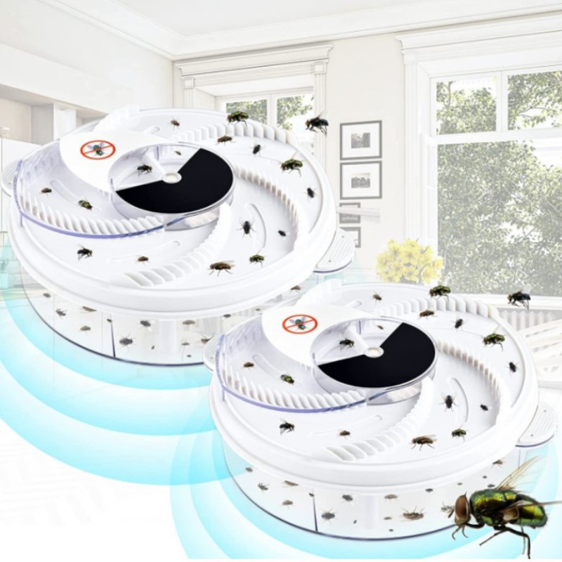 新款捕蝇器usb全自动捕蝇器家用电动静音旋转灭蝇器捕蝇器商用