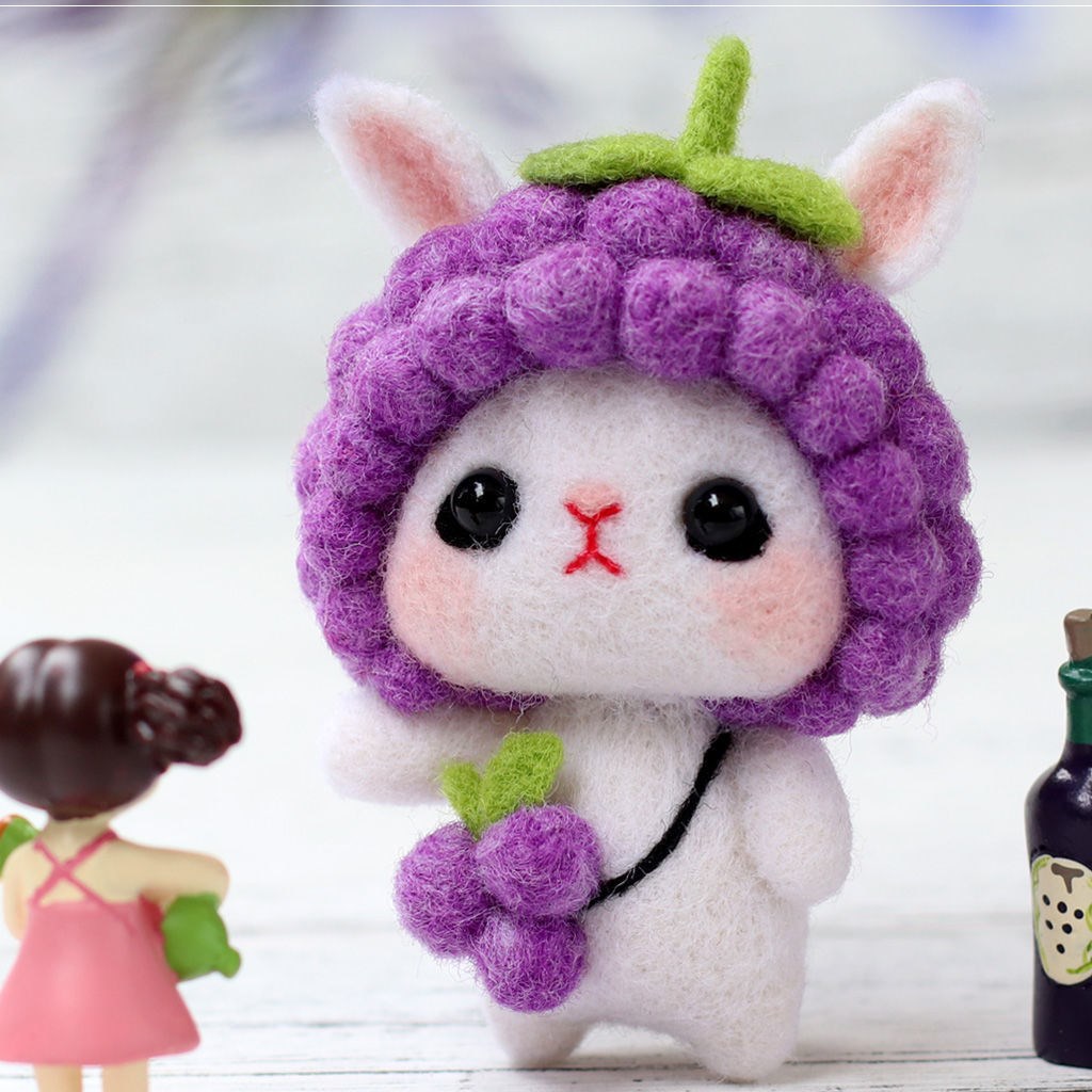 柴犬戳戳乐羊毛毡diy材料包手工制作成人布艺创意小动物十二生肖