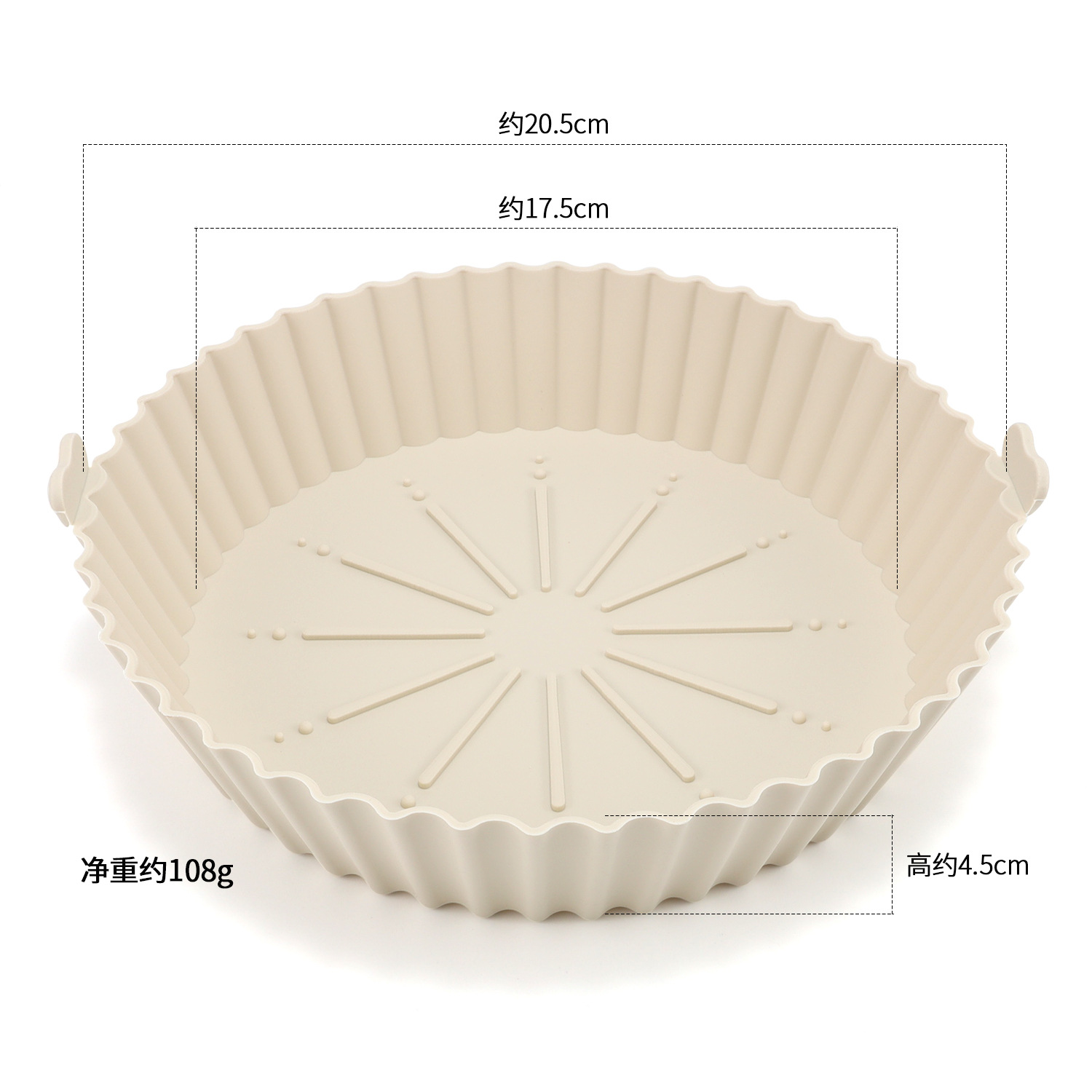 Silicone Air Fryer Tray Inner Basket Baking Tray Silicone Pot Air Fryer Silicone Oven Baking Dish