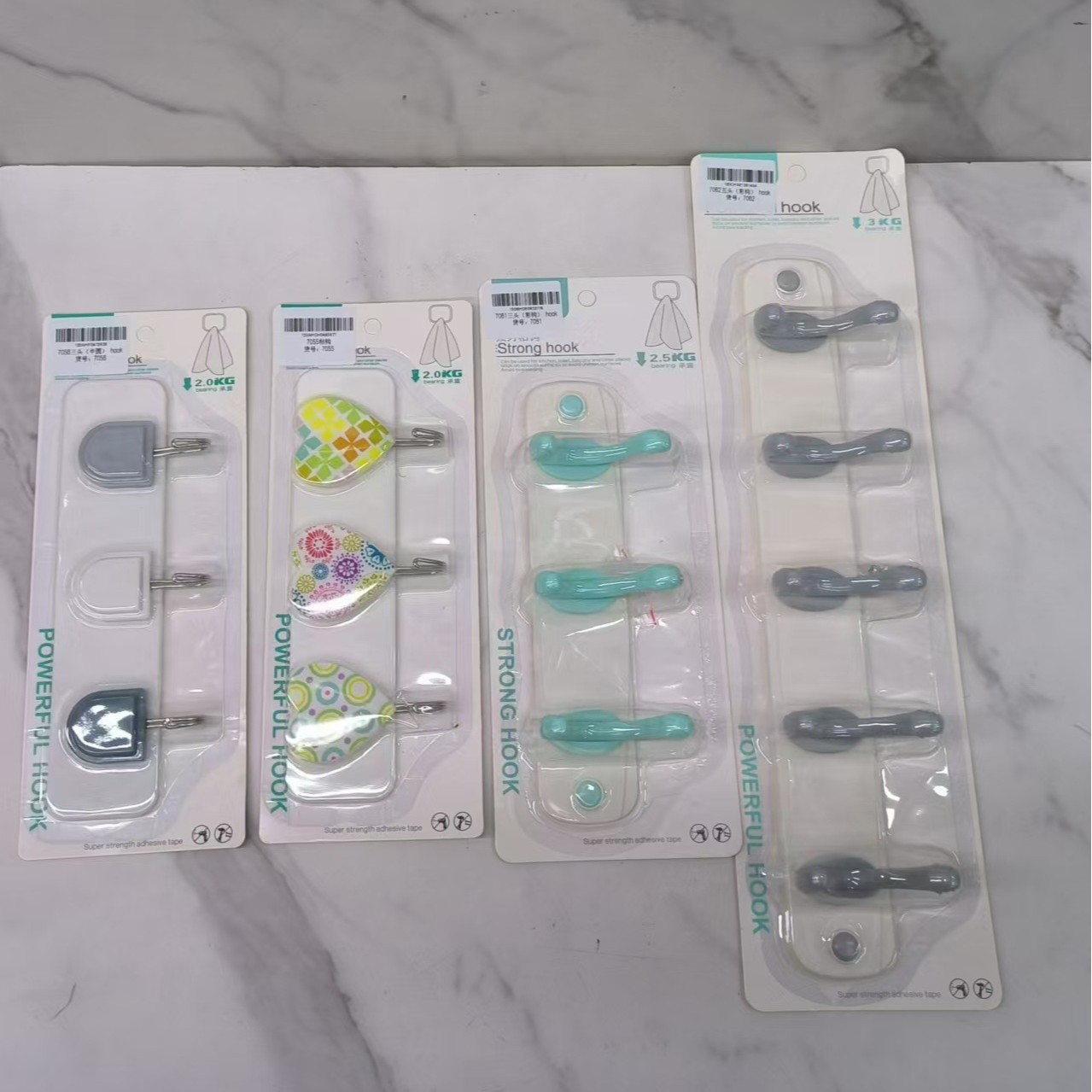 wholesale new punch-free strong sticky hook kitchen seamless viscose transparent sticky hook stainless steel load-bearing sticky hook