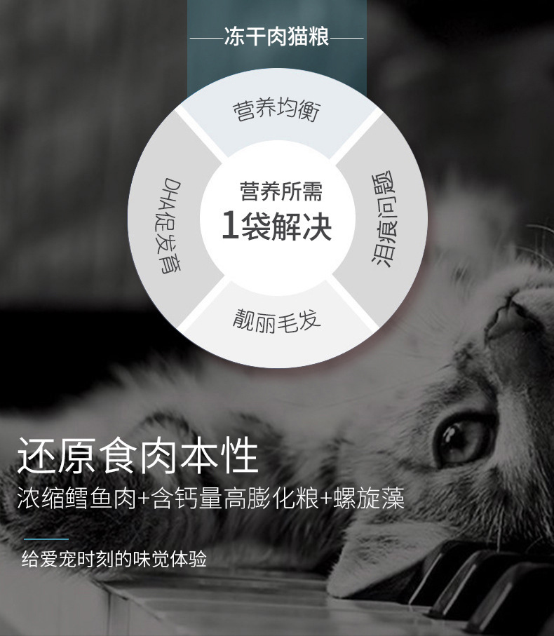 伊萨 梦系列 冻干鳕鱼 通用猫粮 5kg10斤 通用型猫粮 一件代发
