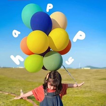 六一儿童节彩色数字气球装饰儿童宝宝男女孩生日场景户外拍照道具