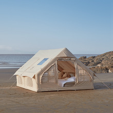 鑫途12平户外充气帐篷旅游装备家庭露营团建过夜帐篷免搭建4-5人