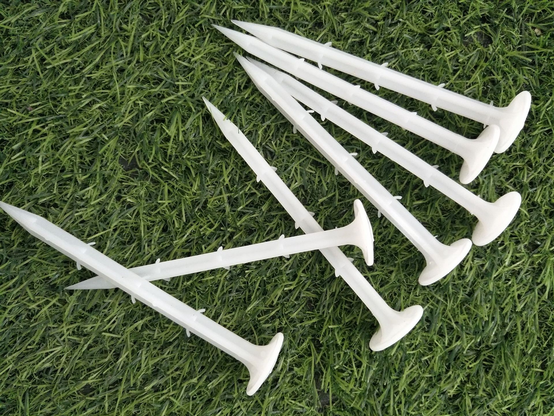 现货可定制pp塑料园艺地钉防草地布钉固定遮阳网园艺地布