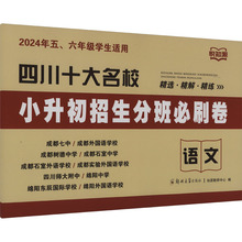 十大名校小升初招生分班必刷卷 语文 2024 小学小考辅导