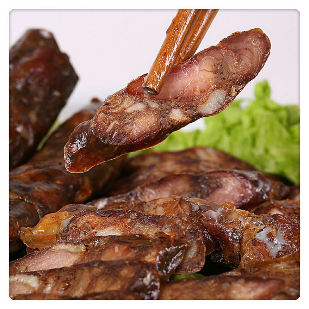 莱芜香肠五香味山东特产口镇南肠黑香肠风干肠200g即食熟食批