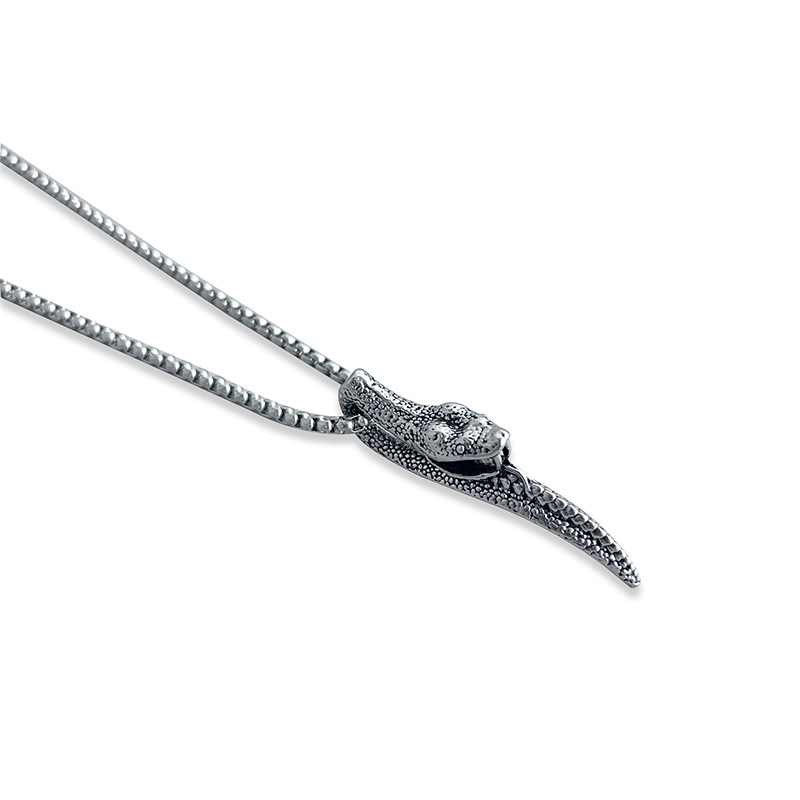欧美跨境眼镜蛇夸张项链男士嘻哈朋克风街头hiphop吊坠蛇形挂坠