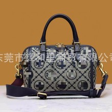 TB老花款经典女包时尚手提波士顿枕头包单肩斜跨包原单高版一件代