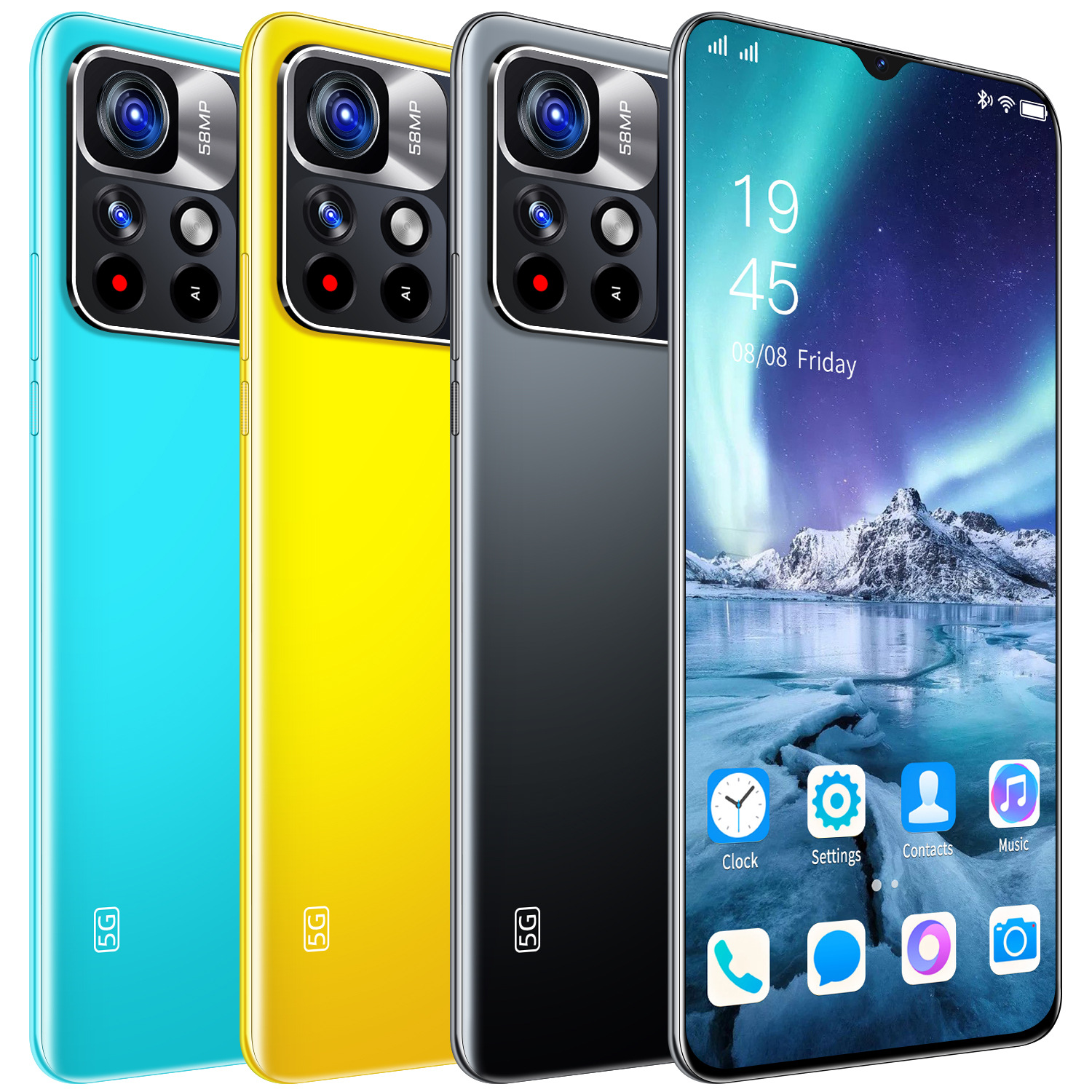 新款m4pro跨境手机1 8g智能手机7.5寸联通3g安卓手机工厂现货代发