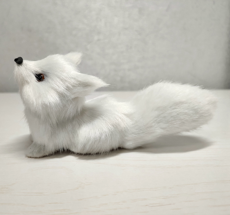 仿真狐狸 狐仙 皮毛 仿真狐狸 白狐狸 灰狐狸 拍照道具