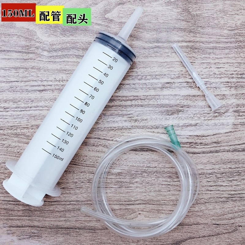瓷砖注射器灌胶200ml针筒喂食器500ml宠物针管大号猫咪喂水机油