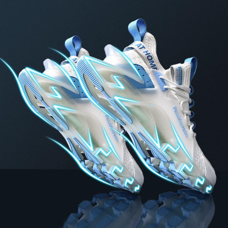 国潮男鞋夏季大码鞋子刀锋减震透气网面鞋炫酷跑步鞋休闲运动潮鞋