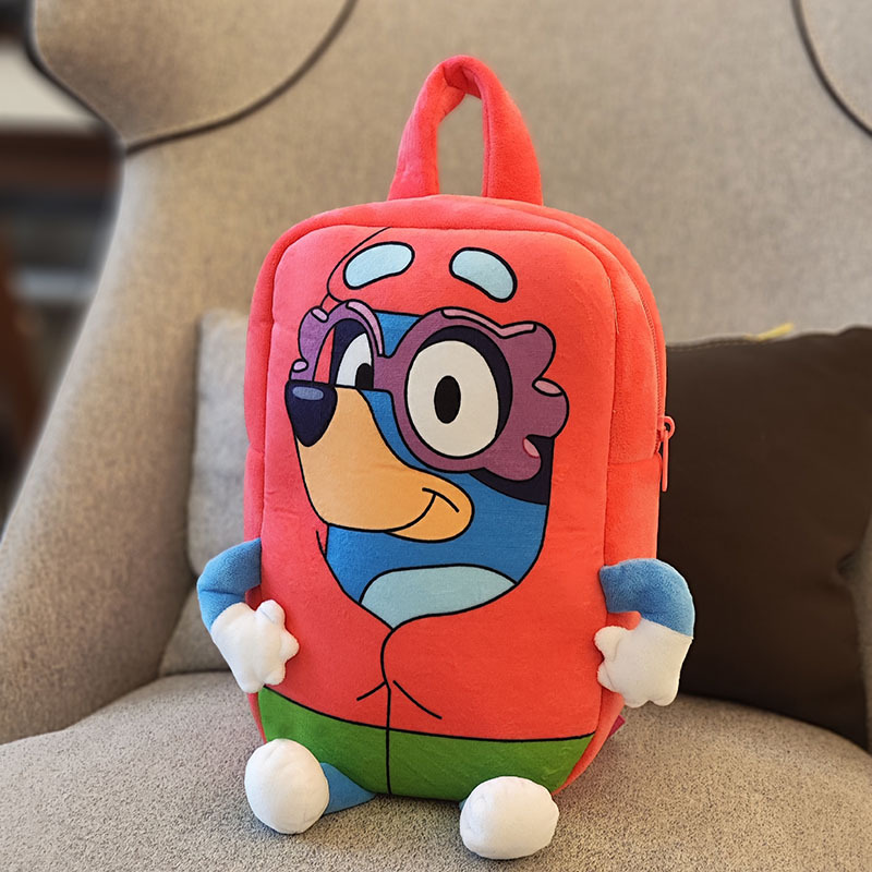 Children's Cartoon Plush Backpack Cross-Border Hot Sale Baby's Backpack Puppy