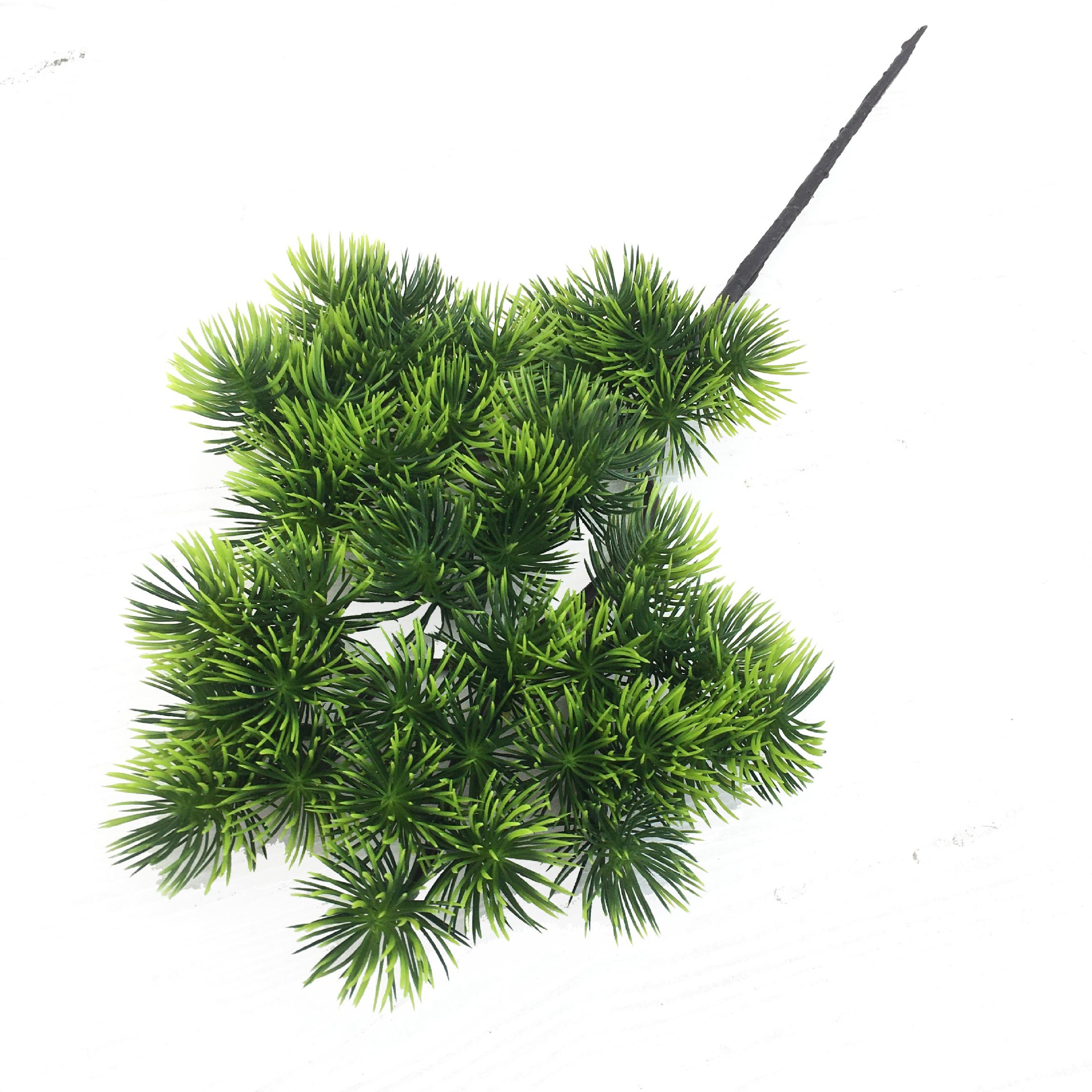 仿真植物松针 美人松迎客松松柏树叶盆栽松枝绿景工程假树绿植