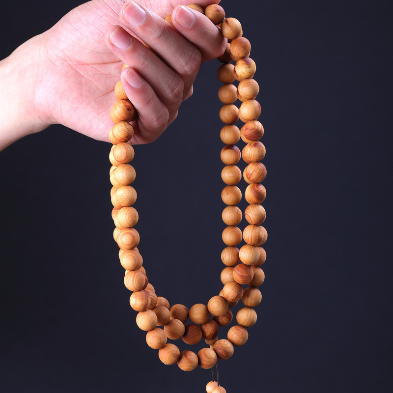 太行崖柏手串108颗手链男女士沉香级情侣款佛珠念珠太行陈化老料