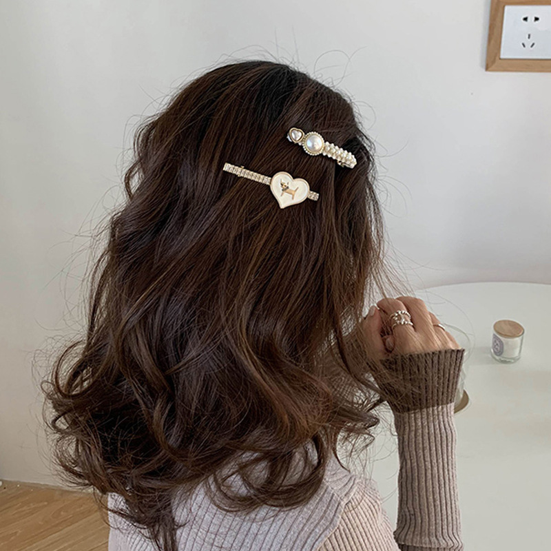 World Rich Flower Small White White Chanel Style Bb Clip Camellia Hairpin Korean Hair Accessories Headdress Side Clip Hairpin