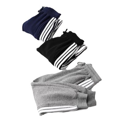 Fleece-lined Thick Solid Color Children's Sweatpants Kids' Sports Pants Western Style Winter Girls' Sweatpants Children and Teens Pants Boys