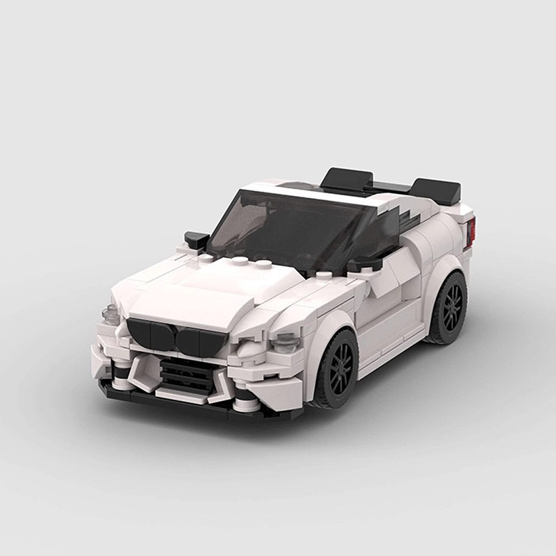 moc积木拼装兼容乐高speed8格车宝马m5赛车跑车男孩益智玩具模型