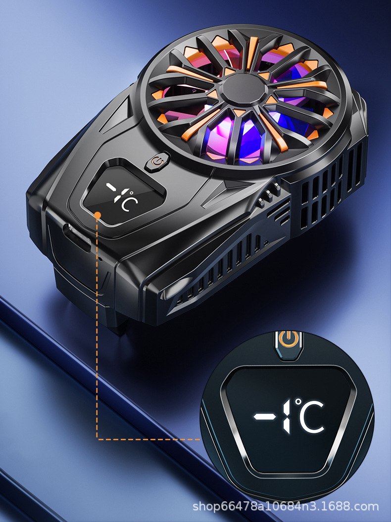 黑鲨手机散热器背夹2pro半导体充电款数显降温神器安卓通用