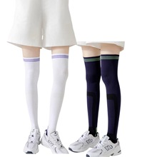 过膝压缩袜糖果色小腿健身瑜伽跳操跑步女士彩色压缩袜一件代发