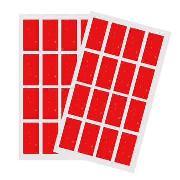 贝群红色洒金空白贴纸不干胶可手写中国红标签茶叶罐子礼盒办公珍