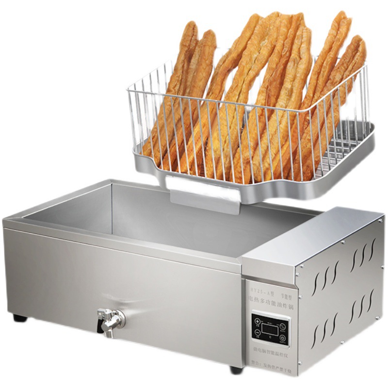 油炸锅商用电炸锅炸油条机专用锅油炸炉全自动恒温炸油条薯条燃气