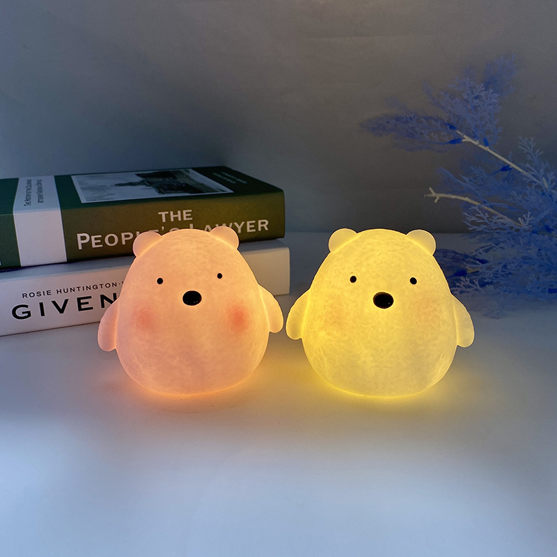 Cartoon Led Small Night Lamp Ins Dormitory Bedside Ornaments Stall Supply Light-Emitting Toys Promotional Gifts Children's Gifts