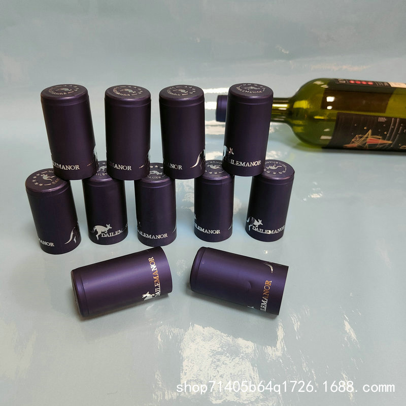 厂家提供  红酒瓶帽 pvc热收缩胶帽  铝塑帽   烫金酒帽  撕拉帽