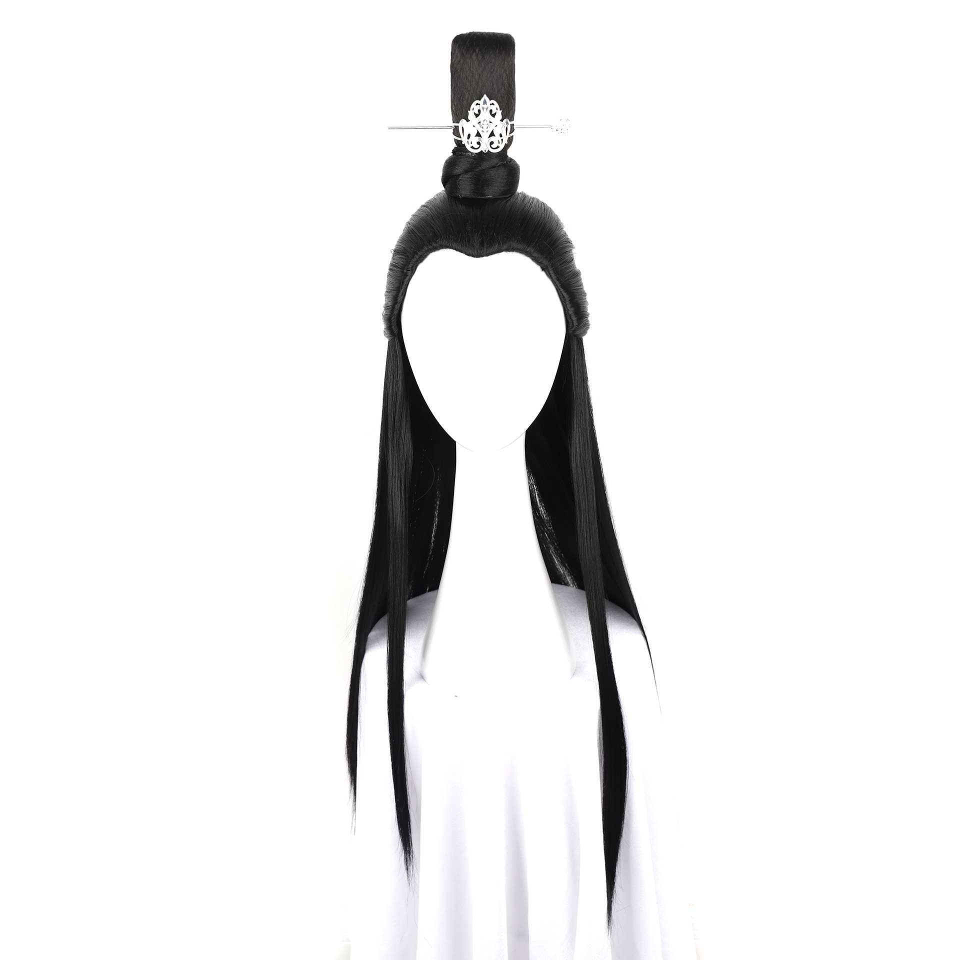 古装影视电视剧男士头套汉服高耸头影视发冠头套 cos动漫假发头套