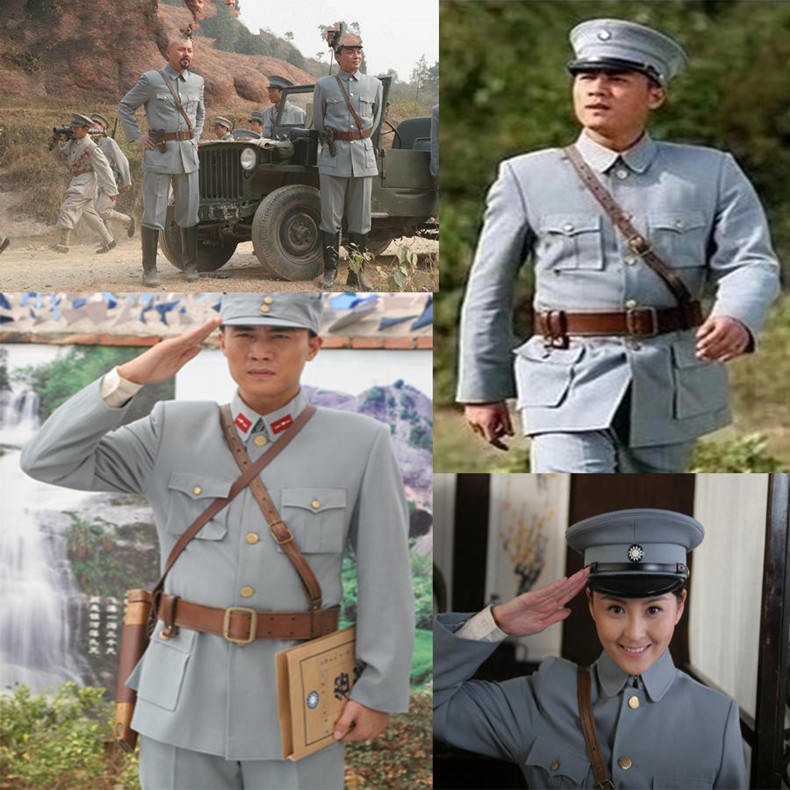 2021民国北伐军装军官服国民党男女特务红军八路军演出服伪军套装